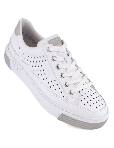 Skórzane buty ażurowe rieker w