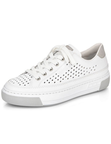 Skórzane buty ażurowe rieker w