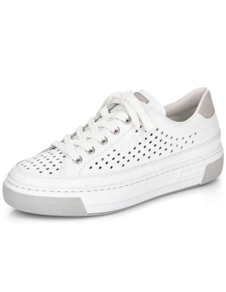 Skórzane buty ażurowe rieker w