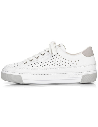 Skórzane buty ażurowe rieker w