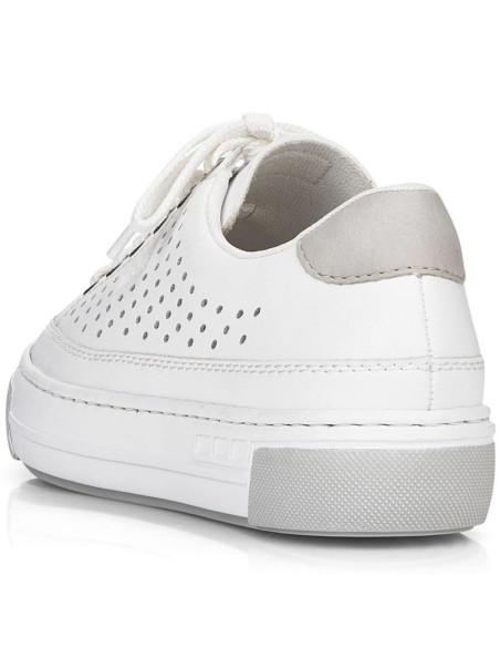 Skórzane buty ażurowe rieker w