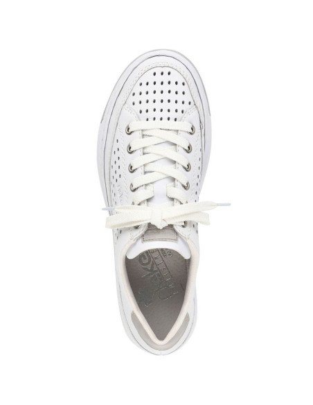 Skórzane buty ażurowe rieker w