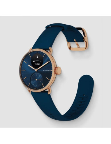 Zegarek withings scanwatch 2 - zegarek z funkcją ekg, pomiarem pulsu i spo2 oraz mierzeniem aktywności fizycznej i snu (38mm, bl