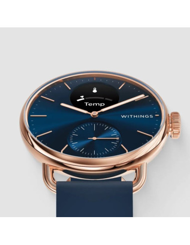 Zegarek withings scanwatch 2 - zegarek z funkcją ekg, pomiarem pulsu i spo2 oraz mierzeniem aktywności fizycznej i snu (38mm, bl