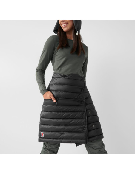 Spódnica trekkingowa damska fjällräven expedition pack down skirt black puchowa czarna (f86367-550)