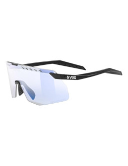 Okulary rowerowe uvex pace stage s v black matt/mirror blue
