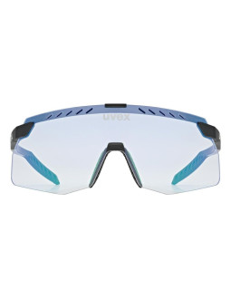 Okulary rowerowe uvex pace stage s v black matt/mirror blue 2