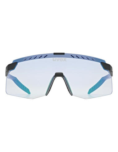 Okulary rowerowe uvex pace stage s v black matt/mirror blue