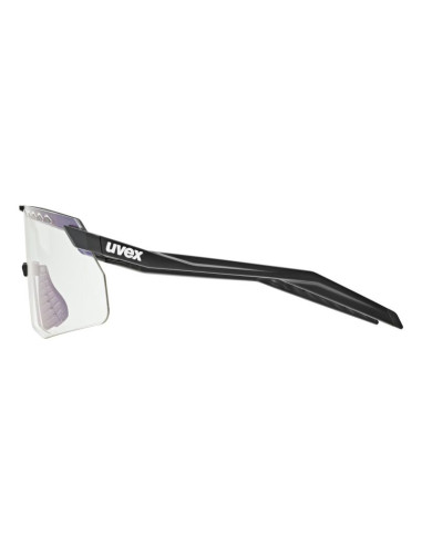 Okulary rowerowe uvex pace stage s v black matt/mirror blue