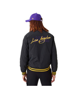 Kurtka bomberka new era nba los angeles lakers script bomber jacket - 60332205 2