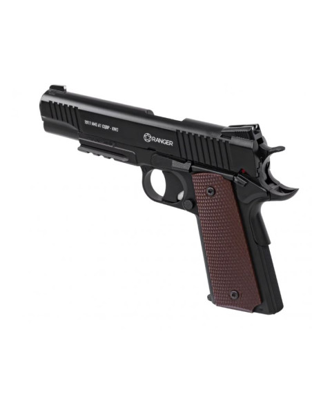Pistolet wiatrówka ranger 1911 m45a1 cqbp k.4,5bbs 21-strz. metal slide kwc