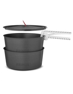 Primus 740310 kampingowy przybór kuchenny zestaw garnków 1,3 l aluminium, czarny