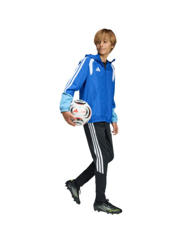 Kurtka dla dzieci adidas tiro 26 competition all weather niebieska kb0157