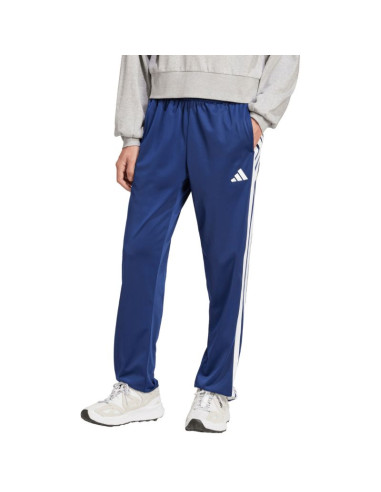 Spodnie męskie adidas 3-stripes tricot regular fit open hem niebieskie ji8803