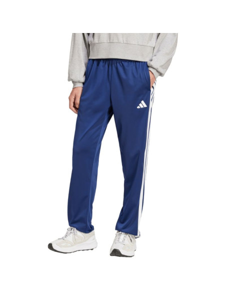 Spodnie męskie adidas 3-stripes tricot regular fit open hem niebieskie ji8803