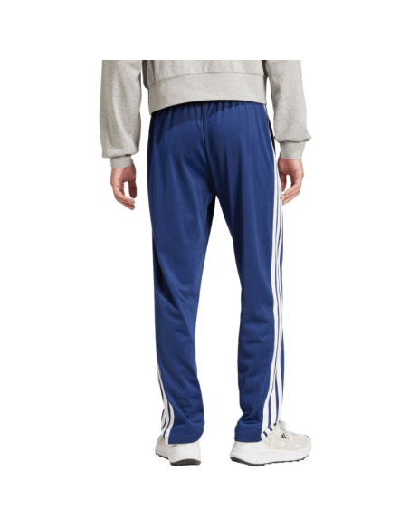 Spodnie męskie adidas 3-stripes tricot regular fit open hem niebieskie ji8803