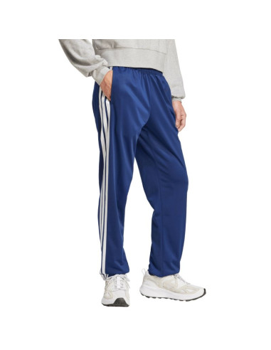 Spodnie męskie adidas 3-stripes tricot regular fit open hem niebieskie ji8803