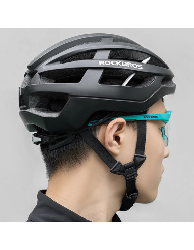 Okulary rowerowe rockbros polaryzacyjne z ochroną uv i wkładką korekcyjną - szare