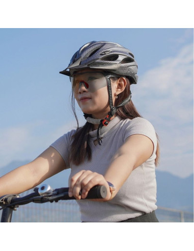 Okulary rowerowe rockbros polaryzacyjne z ochroną uv i wkładką korekcyjną - szare