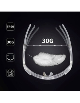 Okulary rowerowe rockbros sp291 fotochromowe uv400 - białe 2