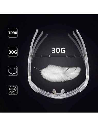 Okulary rowerowe rockbros sp291 fotochromowe uv400 - białe