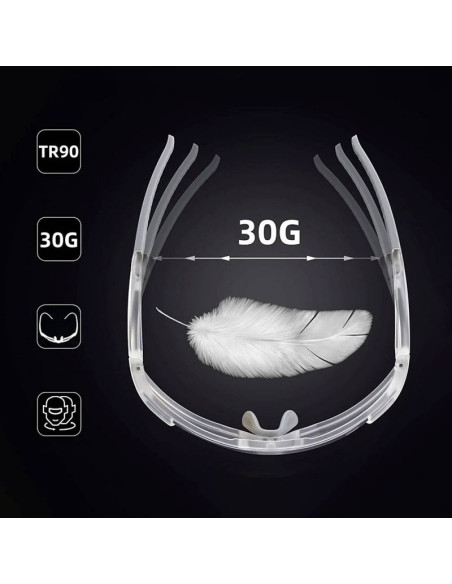 Okulary rowerowe rockbros sp291 fotochromowe uv400 - białe