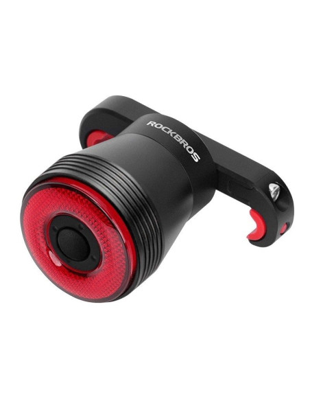 Lampka rowerowa rockbros q5 tylna z inteligentnym systemem stop - czarna