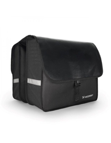 Wozinsky sakwa rowerowa na bagażnik podwójna 28 l czarna (wbb34bk)