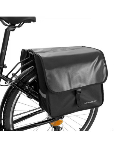 Wozinsky sakwa rowerowa na bagażnik podwójna 28 l czarna (wbb34bk)