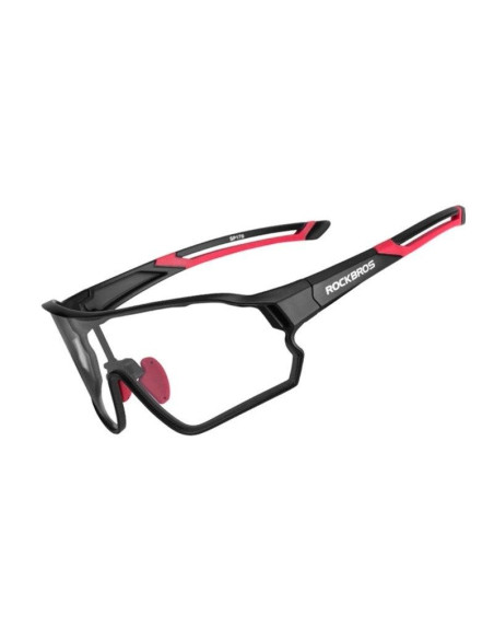 Okulary rowerowe rockbros 10135 fotochromowe uv400 - czarno-czerwone