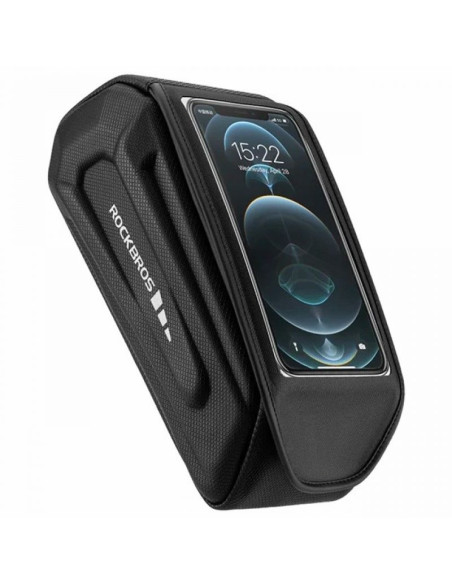 Torba rowerowa rockbros 30120064001 wodoodporna na ramę z pokrowcem na telefon - czarna