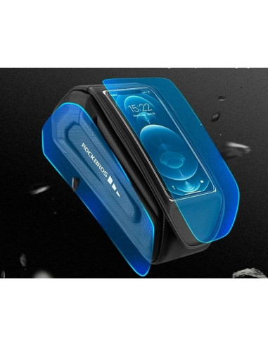 Torba rowerowa rockbros 30120064001 wodoodporna na ramę z pokrowcem na telefon - czarna