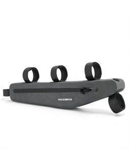 Torba rowerowa rockbros as-052 wodoodporna na ramę - szara