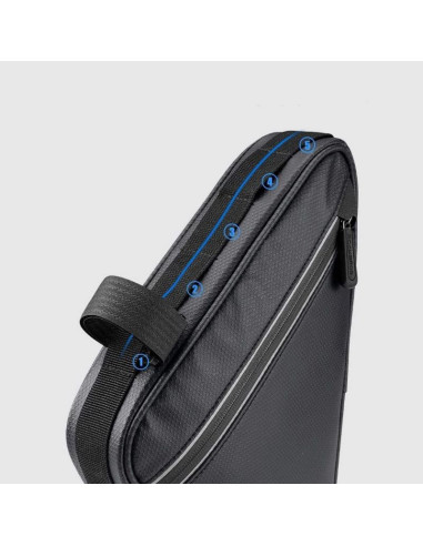 Torba rowerowa rockbros b39-2 wodoodporna na ramę - czarna