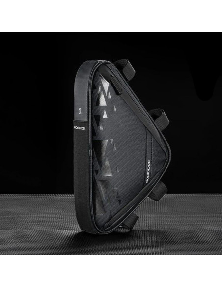 Torba rowerowa rockbros b39-2 wodoodporna na ramę - czarna