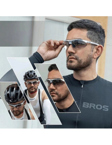 Okulary rowerowe rockbros 10002 polaryzujące - białe