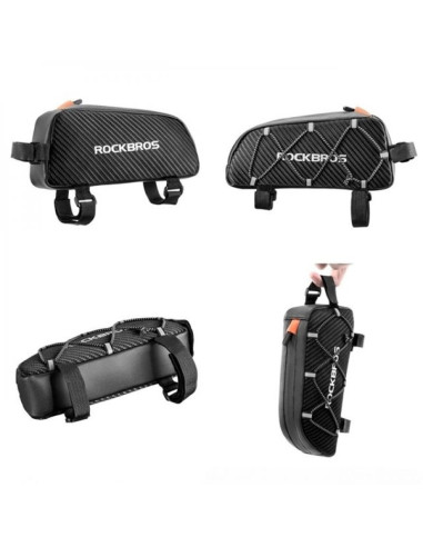 Torba rockbros 039bk rowerowa na ramę 1 l z plecionką - czarna