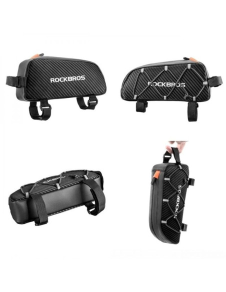 Torba rockbros 039bk rowerowa na ramę 1 l z plecionką - czarna
