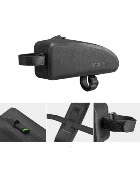 Torba rockbros as-019-1 rowerowa na ramę wodoodporna 1.6 l - czarna