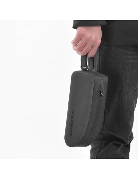 Torba rockbros as-019-1 rowerowa na ramę wodoodporna 1.6 l - czarna