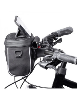 Wozinsky torba rowerowa na kierownicę torba rowerowa na ramię czarna (wbhbb-01)