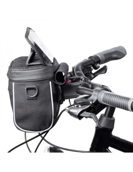 Wozinsky torba rowerowa na kierownicę torba rowerowa na ramię czarna (wbhbb-01)
