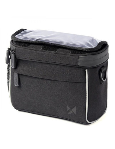 Wozinsky torba rowerowa na kierownicę torba rowerowa na ramię czarna (wbhbb-01)