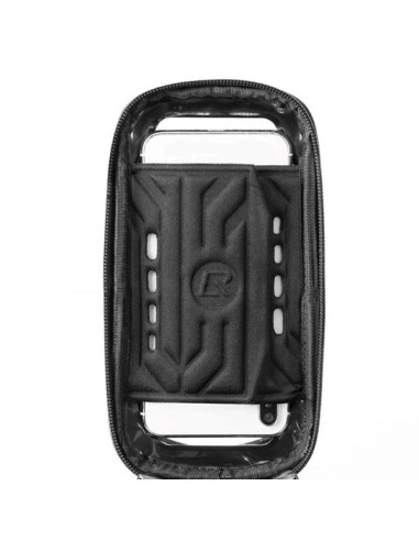 Sakwa rowerowa rockbros b68-1 na ramę pancerna z kieszonką na telefon 1.7l - czarna