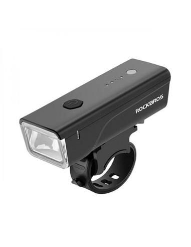 Lampka rowerowa przednia rockbros 24510003001 260 lm + kabel usb-c - usb-a - czarna