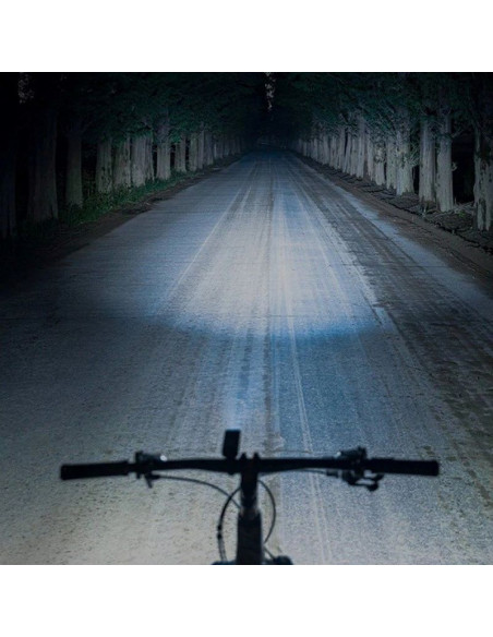 Lampka rowerowa przednia rockbros 24510003001 260 lm + kabel usb-c - usb-a - czarna