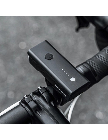 Lampka rowerowa przednia rockbros 24510003001 260 lm + kabel usb-c - usb-a - czarna