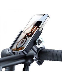 Wozinsky metalowy uchwyt na telefon do roweru, hulajnogi czarny (wbhbk3) 2