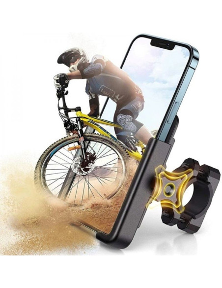 Wozinsky metalowy uchwyt na telefon do roweru, hulajnogi czarny (wbhbk3)