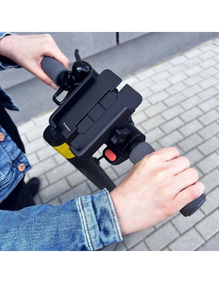 Wozinsky metalowy uchwyt na telefon do roweru, hulajnogi czarny (wbhbk3)